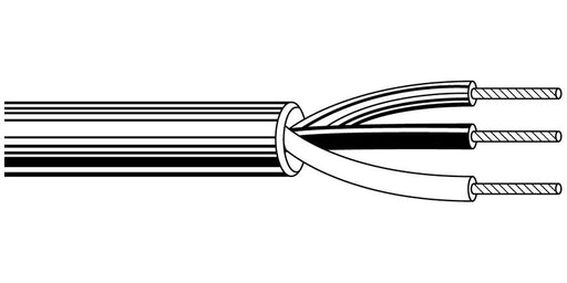 Belden Equal # 8446 060U1000 - Multi-Conductor - Audio, Control, Communication and Instrumentation Cable 4 22 AWG 2 18 AWG PVC PVC Chrome - Price Per 1000 Feet - WAVE-AudioVideoElectric