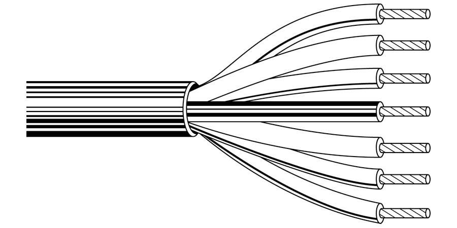 Belden Equal # 5100FL 21000 - Multi-Conductor - Commercial Applications 2 14 AWG PO FS PVC Red - Price Per 1000 Feet - WAVE-AudioVideoElectric