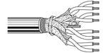 Belden Equal # 9894 101000 - Multi-Conductor Cable, 15 Conductors, 20 AWG, Solid, Tinned Copper, PP Insulation, High Density Polyethylene Jacket. - Price Per 100 Feet - WAVE-AudioVideoElectric