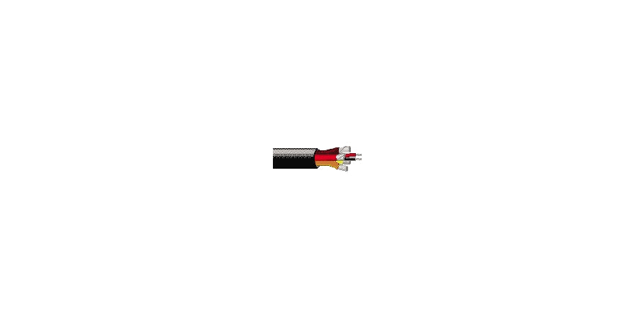 BELDEN # 1218B B591000 - Multi-Conductor - Flexible, Low-Capacitance Cable 6-Pair 22 AWG FHDPE FS PVC PVC Black, Matte - Price Per 100 Feet - WAVE-AudioVideoElectric