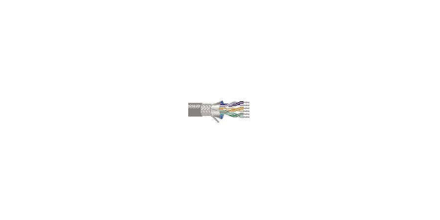 Belden Equal # 8103 60500 - Multi-Conductor - Low Capacitance Computer Cable for EIA RS-232-422 3-Pair 24 AWG FHDPE SH PVC Chrome - Price Per 500 Feet - WAVE-AudioVideoElectric