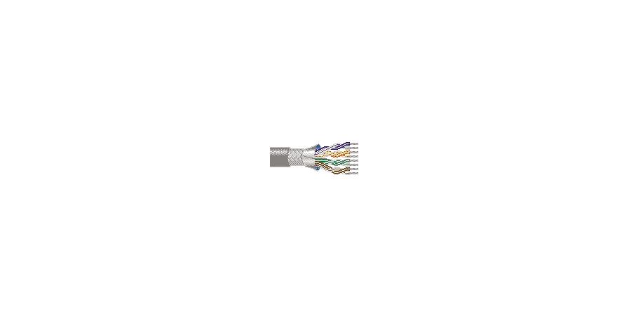 Belden Equal # 8342 601000 - Multi-Conductor - Low Capacitance Computer Cable for EIA RS-232 Applications 12-Pair, 124 AWG PVCR Shield PVC Chrome - Price Per 100 Feet - WAVE-AudioVideoElectric