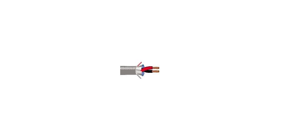 Belden Equal # 5200FE 8500 - Multi-Conductor - Commercial Audio Systems - 2 Conductors Cabled 2 16 AWG PP FS FRPVC Gray - Price Per 500 Feet - WAVE-AudioVideoElectric