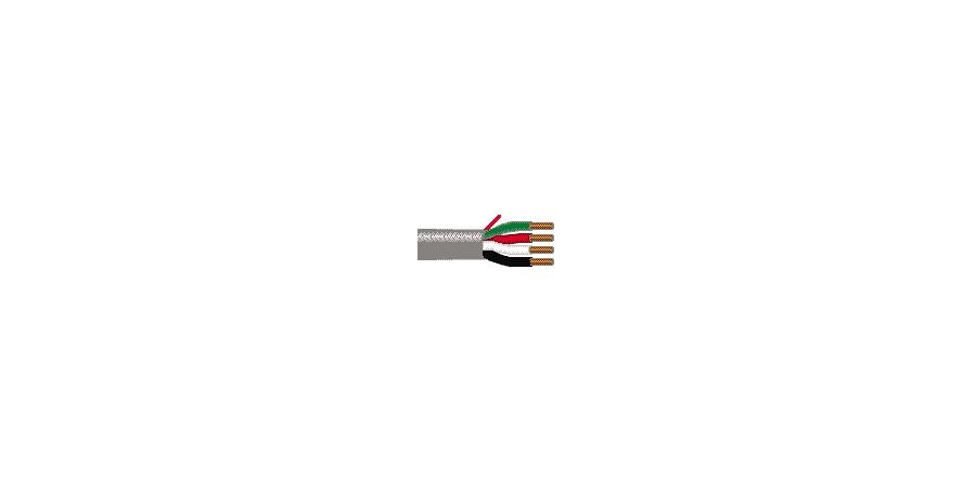 Belden Equal # 5582UE 009U1000 - Multi-Conductor - Commercial Applications 4 22 AWG PP FRPVC White - Price Per 1000 Feet - WAVE-AudioVideoElectric