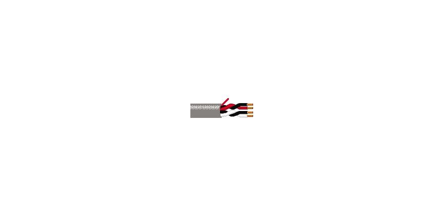 Belden Equal # 6341UE 8771000 - Multi-Conductor - Commercial Applications 2-Pair 18 AWG FLRST FLRST Natural - Price Per 1000 Feet - WAVE-AudioVideoElectric