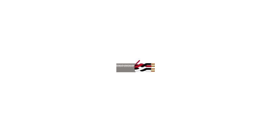 Belden Equal # 6343UE 877500 - Multi-Conductor - Commercial Applications 4-Pair 18 AWG FLRST FLRST Natural - Price Per 500 Feet - WAVE-AudioVideoElectric