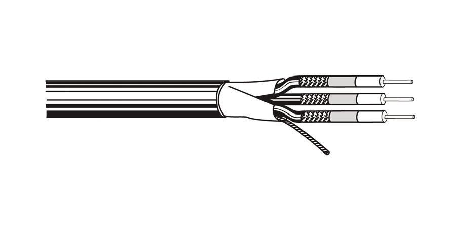 Belden Equal # 1280R B591000 - Coax - Mini Hi-Res Component Video Cable 625 AWGLDPE-GIFHDLDPE SH FRPVCPVC Black, Matte - Price per 1000 feet - WAVE-AudioVideoElectric