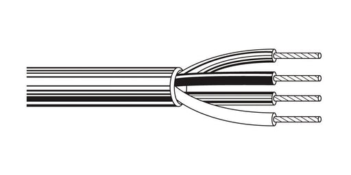 Belden Equal # 1312A 1SL1000 - Multi-Conductor - Speaker Cable 4 12 AWG PE FRPVC White 1SL - Price Per 1000 Feet Minimum - WAVE-AudioVideoElectric