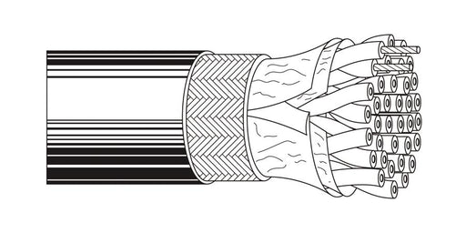 Belden Equal # 1401A F2V1000 - Multi-Conductor - Small Computer System Interface 25-Pair 28 AWG FRPP SH PVC Gray, Dec - Price Per 100 Feet - WAVE-AudioVideoElectric