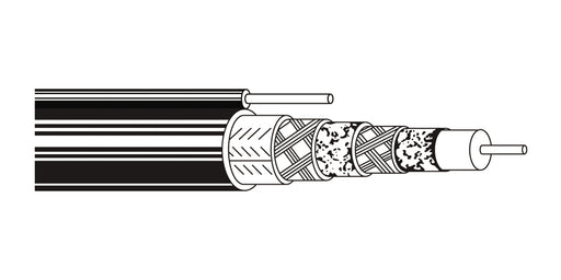 BELDEN # 1672A TIN1000 - Coax - 75 Ohm High-Frequency Cable Conformable Coax Cable 29 AWG TFE SH Tinned Coax Tin - Color - WAVE-AudioVideoElectric