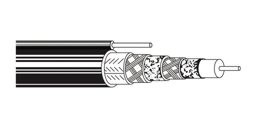 Belden Equal # 1673A TIN500 - Coax - 50 Ohm Microwave Cable 19 AWG TFE BRD Tinned Coax Tin - Color - Price Per 500 Feet - WAVE-AudioVideoElectric