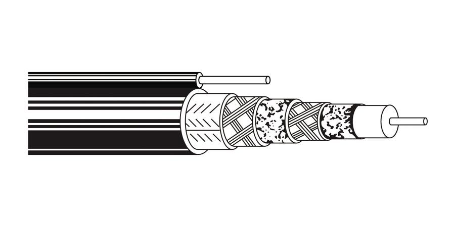 Belden Equal # 1671A TIN500 - Coax - 50 Ohm Microwave Cable 24 AWG TFE BRD Tinned Coax Tin - Color - Price Per 500 Feet - WAVE-AudioVideoElectric