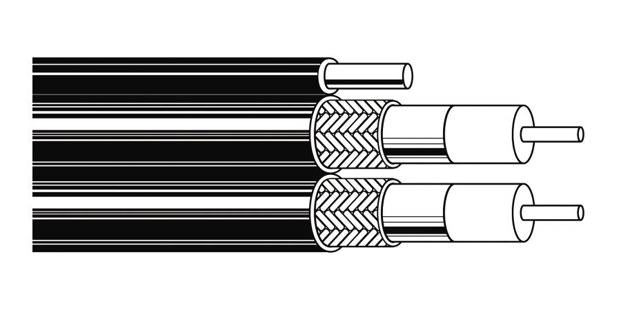 Belden Equal # 1852F Z4B500 - Multi-Conductor - Multi-Pair Snake Cable 4 FS PR 24 AWG PVC FS PVC VIO Z4B - Price Per 100 Feet - WAVE-AudioVideoElectric