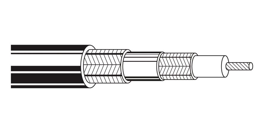 Belden Equal # 1859A 101000 - Coax - RG-11-U Type 15 AWG FFEP BRD SLF BRD SLF Black - Price Per 500 Feet - WAVE-AudioVideoElectric