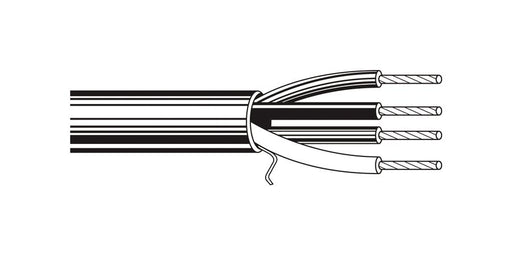 Belden Equal # 5220FL 21000 - Multi-Conductor - Commercial Applications - 2 Conductors Cabled 2 16 AWG PP FS FRPVC Red - Price Per 1000 Feet - WAVE-AudioVideoElectric