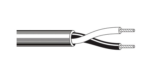 Belden Equal # 5300UG 009U1000 - Multi-Conductor - Residential, Light Commercial and Institutional Applications 2 18 AWG PP FRPVC White - Price Per 1000 Feet - WAVE-AudioVideoElectric