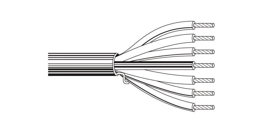 Belden Equal # 530BUE 81000 - Multi-Conductor - Commercial Applications 20 18 AWG PVC PVC Gray - Price Per 100 Feet - WAVE-AudioVideoElectric