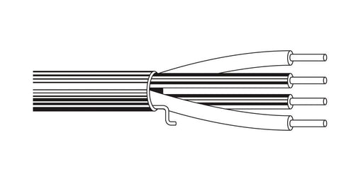 Belden Equal # 5322UL 002U500 - Multi-Conductor - Commercial Applications 4 18 AWG PP FRPVC Red - Price Per 500 Feet - WAVE-AudioVideoElectric