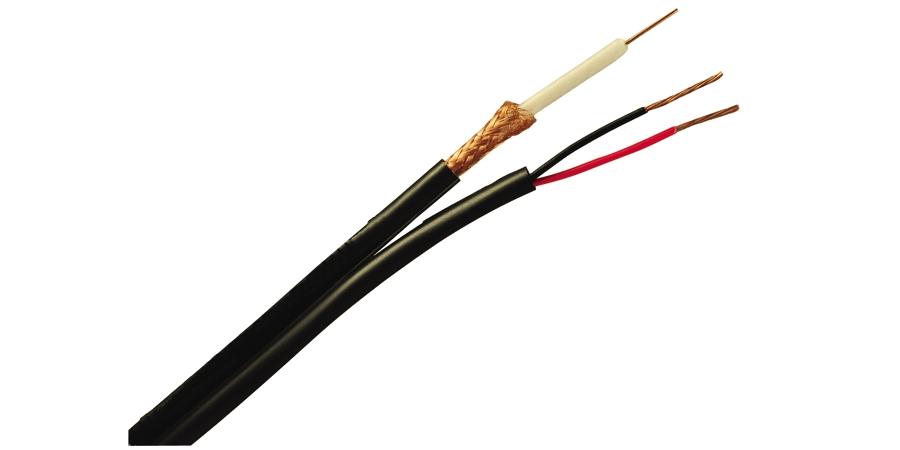 Belden Equal # 639948 8771000 - PTZ (CCTV+Power-Audio) Cable, Plenum-CMP, 1-RG6 18 AWG solid bare copper with foam FEP, 95% bare copper braid, 1000â€™ reel, 1-18 AWG stranded bare copper pair with Flamarrest insulation, Siamese with Flamarrest jacket - WAVE-AudioVideoElectric