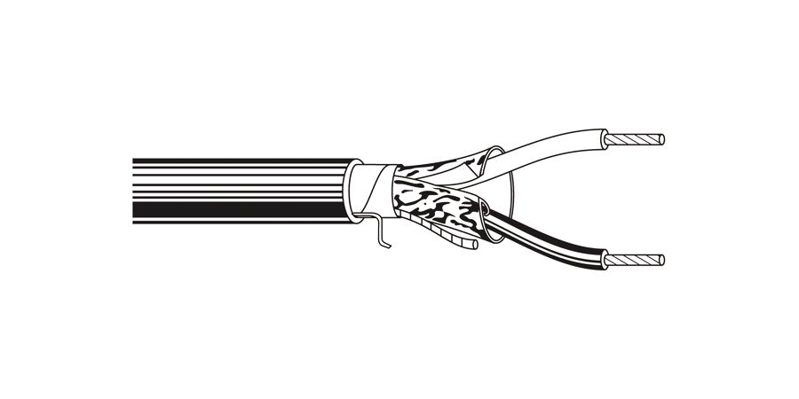 Belden Equal # 5341FE 8500 - Multi-Conductor - Commercial Applications 2-Pair 18 AWG PP FS FRPVC Gray - Price Per 500 Feet - WAVE-AudioVideoElectric