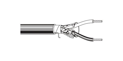 Belden Equal # 5500FE 008U500 - Multi-Conductor - Commercial Audio Systems - 2 Conductors Cabled 2 22 AWG PP FS FRPVC Gray - Price Per 500 Feet - WAVE-AudioVideoElectric