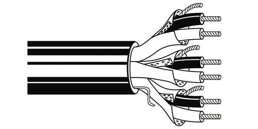 Belden Equal # 5545FE 81000 - Multi-Conductor - Commercial Applications 6-Pair 22 AWG PP FS FRPVC Gray - Price Per 1000 Feet - WAVE-AudioVideoElectric