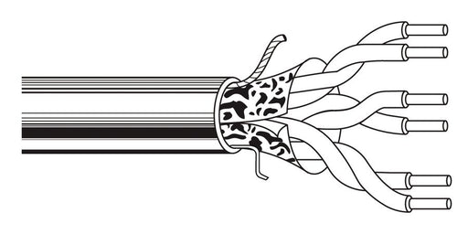 Belden Equal # 5562FE 81000 - Multi-Conductor - Commercial Applications 3-Pair 22 AWG PP FS PVC Gray - Price Per 1000 Feet - WAVE-AudioVideoElectric