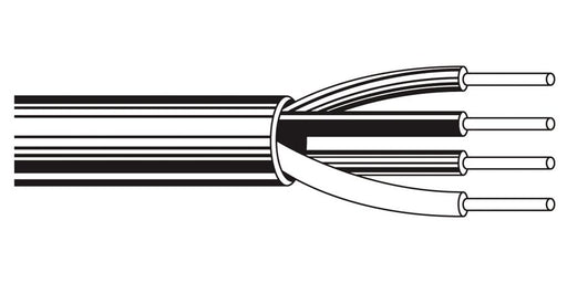 Belden Equal # 5582UG 009U1000 - Multi-Conductor - Residential, Light Commercial and Institutional Applications 4 22 AWG PP FRPVC White - Price Per 1000 Feet - WAVE-AudioVideoElectric