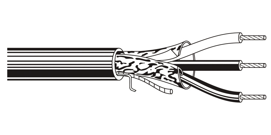 BELDEN # 6101FE 8771000 - Multi-Conductor - Commercial Audio Systems 3 14 AWG FLRST FS FLRST Natural - Price Per 1000 Feet - WAVE-AudioVideoElectric