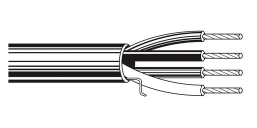 Belden Equal # 6302UE 877U1000 - Multi-Conductor - Commercial Applications 4 18 AWG FLRST FLRST Natural - Price Per 1000 Feet - WAVE-AudioVideoElectric