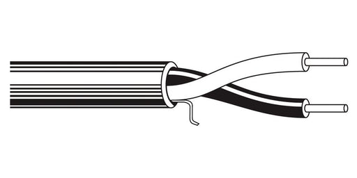 Belden Equal # 6320UL 007U1000 - Multi-Conductor - Commercial Applications - 2 Conductors Cabled 2 18 AWG FLRST FLRST Violet - Price Per 1000 Feet - WAVE-AudioVideoElectric