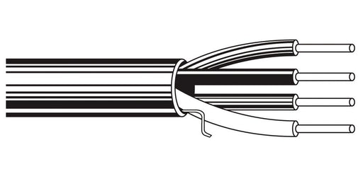 Belden Equal # 6339Q8 8771000 - Coax - Commercial CATV or MATV Applications 18 AWG RG-6 Plenum QUAD SH Natural - Price Per 1000 Feet - WAVE-AudioVideoElectric