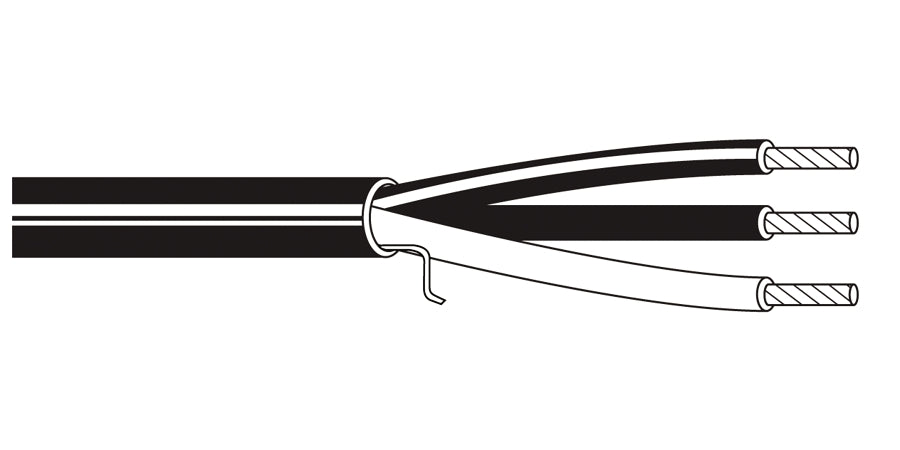 BELDEN # 6501UE 877U1000 - Multi-Conductor - Commercial Audio Systems 3 22 AWG FLRST FLRST Natural - Price Per 1000 Feet - WAVE-AudioVideoElectric