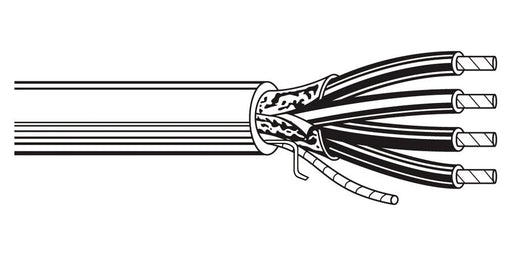 Belden Equal # 6502FE 8771000 - Multi-Conductor - Commercial Applications 4 22 AWG FLRST FS FLRST Natural - Price Per 1000 Feet - WAVE-AudioVideoElectric