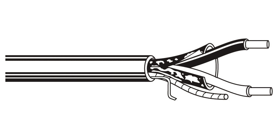 BELDEN # 6520UE 8771000 - Multi-Conductor - Commercial Audio Systems - 2 Conductors Cabled 2 22 AWG FLRST FLRST Natural - Price Per 1000 Feet - WAVE-AudioVideoElectric