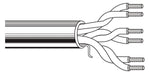 Belden Equal # 6543UE 8771000 - Multi-Conductor - Commercial Applications 4-Pair 22 AWG FLRST FLRST Natural - Price Per 1000 Feet - WAVE-AudioVideoElectric