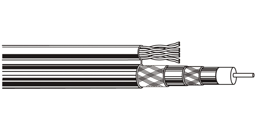 BELDEN # 7912A 337500 - Composite - Composite Data, Audio, Video, Security and Control Cable Composite Cable FRPVC PARA Green, Light - Price Per 100 Feet - WAVE-AudioVideoElectric