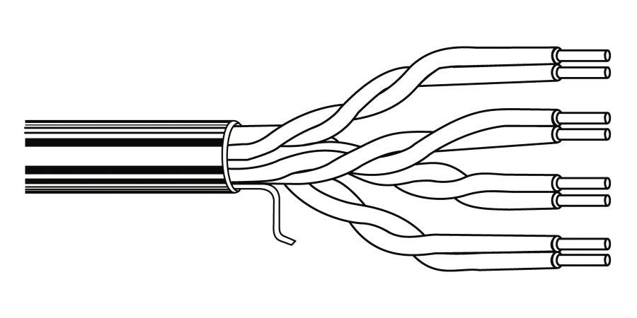 BELDEN # 8049  - Hook-Up Wire, 1 Conductor, 18 AWG, Solid, Bare Copper, PUR-Nylon Insulation - Price Per 1 EACH - WAVE-AudioVideoElectric