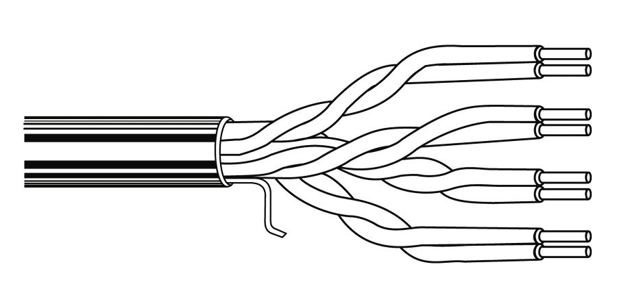 Belden Equal # 8049  - Hook-Up Wire, 1 Conductor, 18 AWG, Solid, Bare Copper, PUR-Nylon Insulation - Price Per 1 EACH - WAVE-AudioVideoElectric