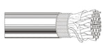 Belden Equal # 8142 60500 - Multi-Conductor - Parallel Digital Video 12-Pair + 128 AWG FHDPE SH PVC Chrome - Price Per 500 Feet - WAVE-AudioVideoElectric