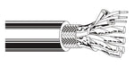 Belden Equal # 8162 60500 - Multi-Conductor - Low Capacitance Computer Cable for EIA RS-232-422 & Digital 2 FS PR 24 AWG FHDPE SH PVC Chrome - Price Per 500 Feet - WAVE-AudioVideoElectric