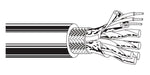 Belden Equal # 8175 601000 - Multi-Conductor - Low Capacitance Computer Cable for EIA RS-232-422 & Digital 15-Pair 24 AWG FRFPE Shield PVC Chrome - Price Per 100 Feet - WAVE-AudioVideoElectric