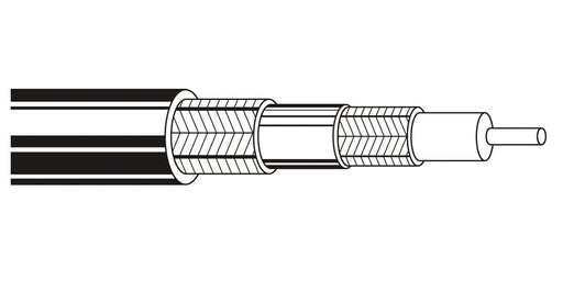 BELDEN # 8232 101000 - Coax - RG-59-U Type RG-59-U Type Triax Black - Price Per 1000 Feet - WAVE-AudioVideoElectric