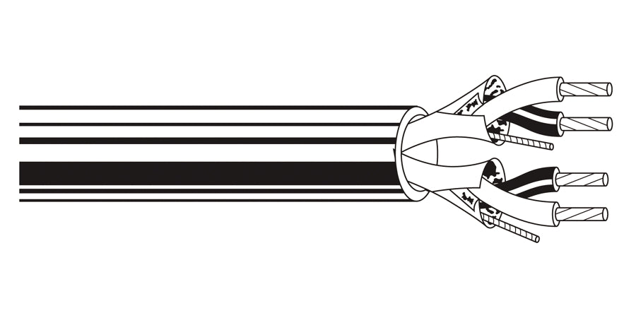 BELDEN # 82760 877U500 - Multi-Pair Cable, 1 Pair, 18 AWG, 19x30 Strands, Tinned Copper, Twisted Pair, FEP Insulation, Flamarrest Jacket - Price Per 500 Feet - WAVE-AudioVideoElectric