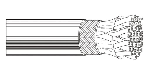 Belden Equal # 8333 601000 - Multi-Conductor - Low Capacitance Computer Cable for EIA RS-232 Applications 3-Pair 24 AWG PVCR Shield PVC Chrome - Price Per 1000 Feet - WAVE-AudioVideoElectric