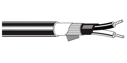 Belden Equal # 8413 010U500 - Multi-Conductor - Two-Conductor, Low-Impedance Cable 2 24 AWG EPDM Shield EPDM Black - Price Per 500 Feet - WAVE-AudioVideoElectric