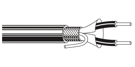 Belden Equal # 8437 101000 - Multi-Conductor - Audio, Control and Instrumentation Cable 2 22 AWG PVC BRD PVC Black - Price Per 1000 Feet - WAVE-AudioVideoElectric