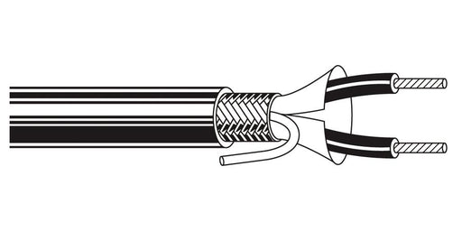 Belden Equal # 8441 010U1000 - Multi-Conductor - Audio, Control and Instrumentation Cable 2 22 AWG PVC SH PVC Black - Price Per 1000 Feet - WAVE-AudioVideoElectric