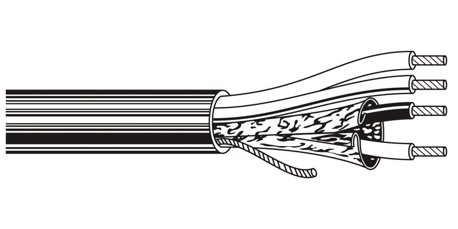 Belden Equal # 8722 601000 - Multi-Conductor - Special Audio, Communication and Instrumentation Cable 2 20 AWG FS PVC,2 20 AWG PVC PVC Chrome - Price Per 75 Feet - WAVE-AudioVideoElectric