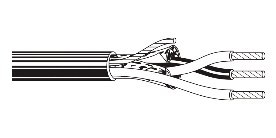 BELDEN # 8766 601000 - Multi-Conductor - Audio, Control and Instrumentation Cable 15 22 AWG PVC SH PR PVC Chrome - Price Per 100 Feet - WAVE-AudioVideoElectric